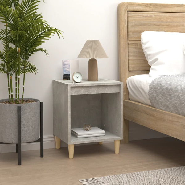 Bedside Cabinets 2 Pcs Concrete Grey 40X35x50 Cm Bedside Tables
