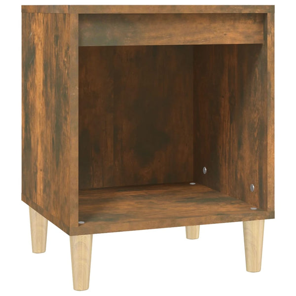 Bedside Cabinet Smoked Oak 40X35x50 Cm Bedside Tables
