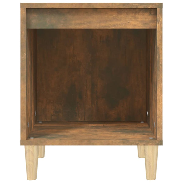 Bedside Cabinet Smoked Oak 40X35x50 Cm Bedside Tables