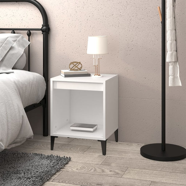 Bedside Cabinet White 40X35x50 Cm Bedside Tables