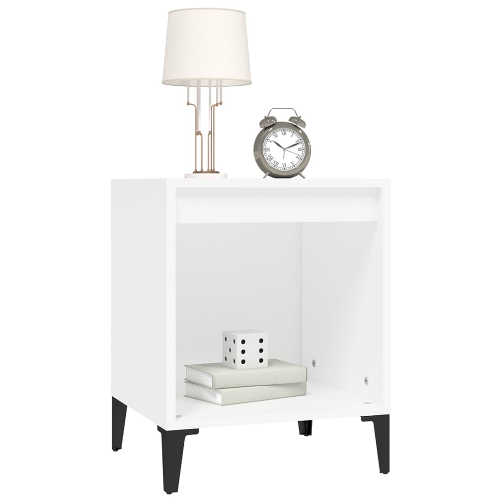 Bedside Cabinet White 40X35x50 Cm Bedside Tables