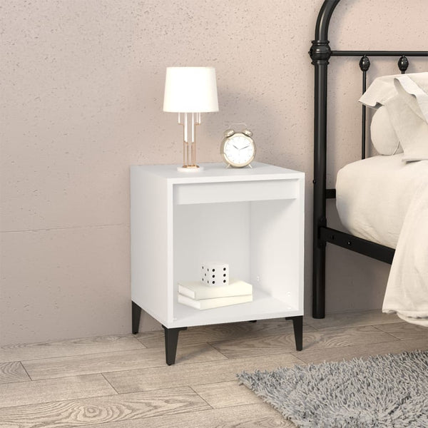 Bedside Cabinet White 40X35x50 Cm Bedside Tables