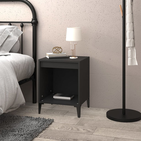 Bedside Cabinet Black 40X35x50 Cm Bedside Tables