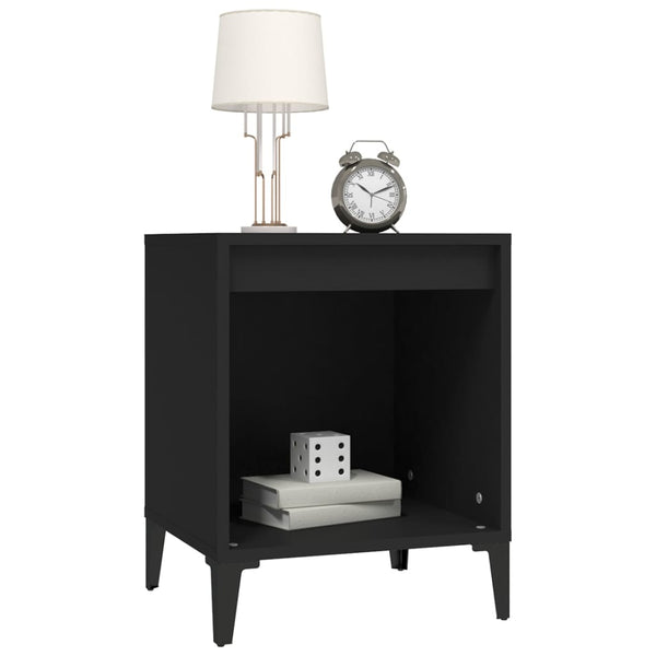 Bedside Cabinet Black 40X35x50 Cm Bedside Tables