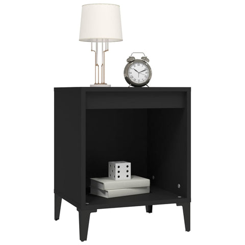 Bedside Cabinet Black 40X35x50 Cm Bedside Tables