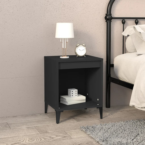 Bedside Cabinet Black 40X35x50 Cm Bedside Tables