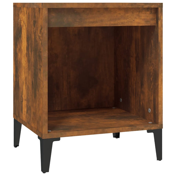 Bedside Cabinet Smoked Oak 40X35x50 Cm Bedside Tables