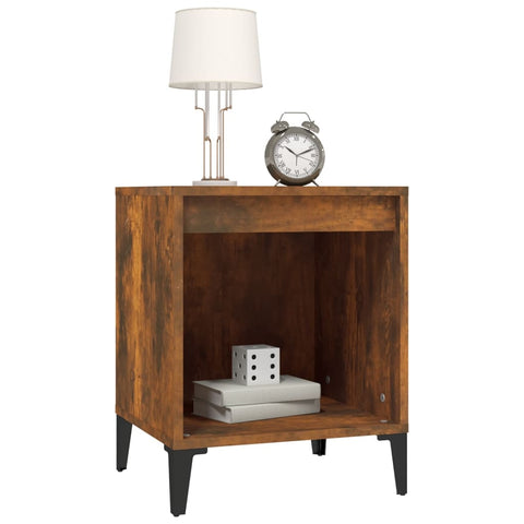 Bedside Cabinet Smoked Oak 40X35x50 Cm Bedside Tables