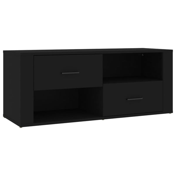 Tv Cabinet Black 100X35x40 Cm Engineered Wood Tv Stands & Entertainment Units