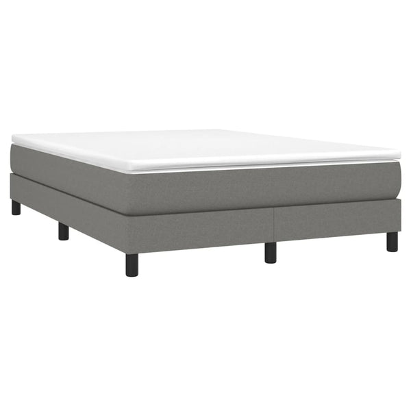 Vidaxl Box Spring Bed Frame Dark Grey Queen Fabric Queen Bed Frames