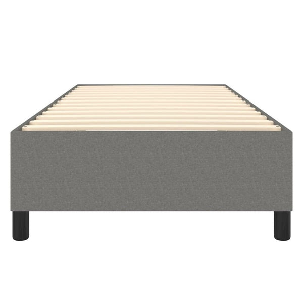 Fabric King Single Bed Frame Dark Grey With Plywood Slats And Supportive Legs King Single Bed Frames
