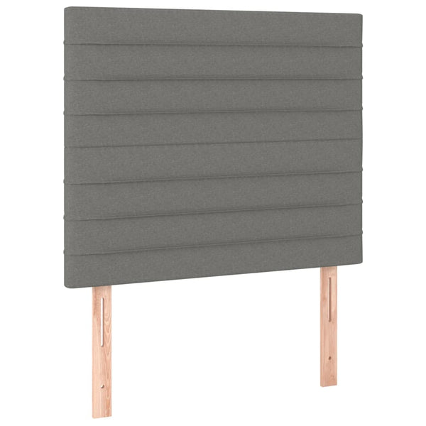 Headboards 2 Pcs Dark Grey 100X5x78/88 Cm Fabric Headboards & Footboards