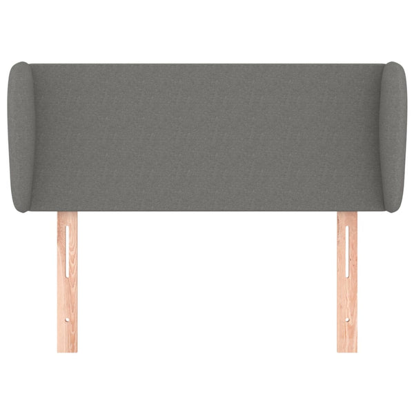 Headboard With Ears Dark Grey 103X23x78/88 Cm Fabric Headboards & Footboards