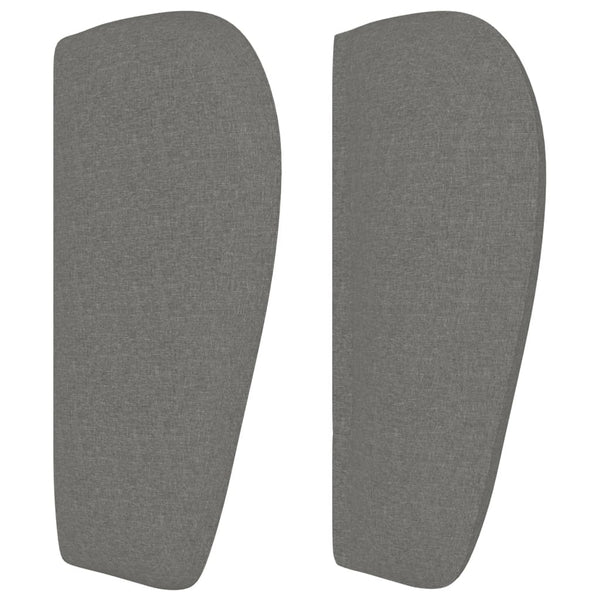 Headboard With Ears Dark Grey 103X23x78/88 Cm Fabric Headboards & Footboards