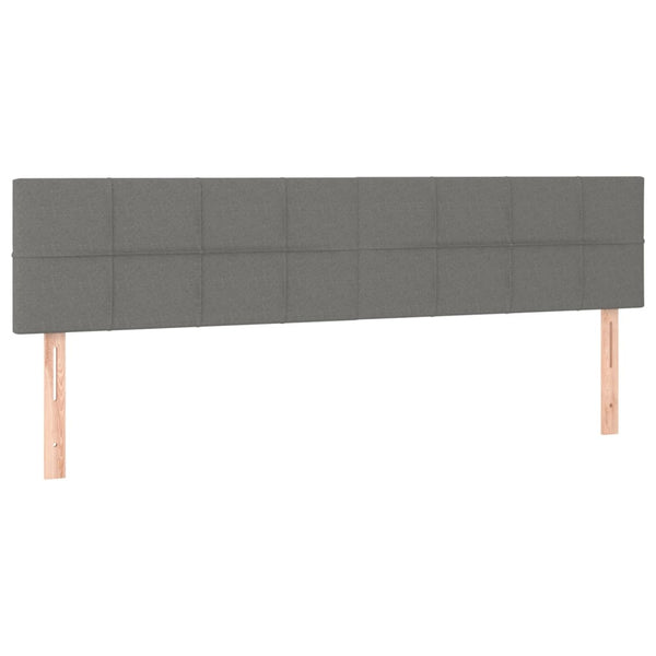 Vidaxl Led Headboard Dark Grey 160 Cm Fabric Headboards & Footboards