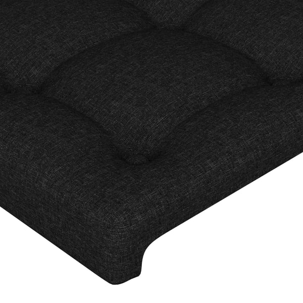 Vidaxl Led Headboard Black 144 Cm Fabric Headboards & Footboards