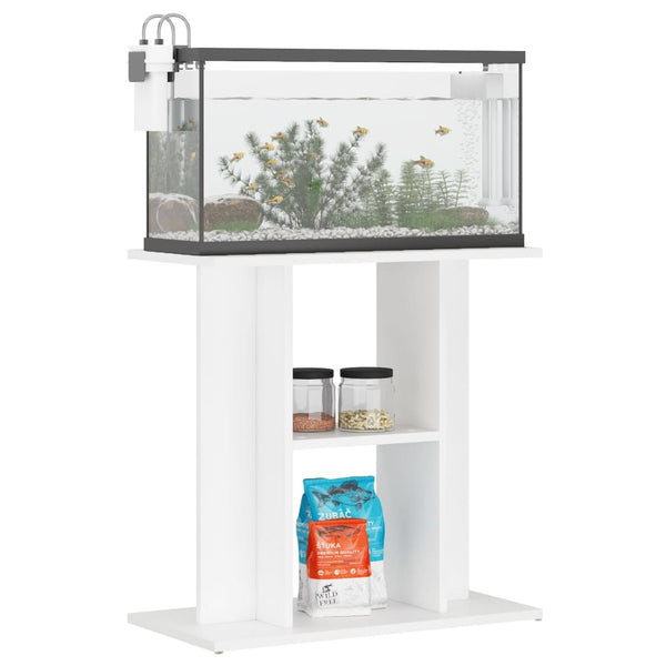 Vidaxl Aquarium Stand White 60X30x60 Cm Engineered Wood Aquariums