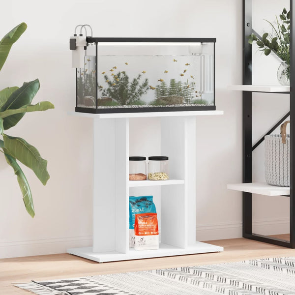 Vidaxl Aquarium Stand White 60X30x60 Cm Engineered Wood Aquariums