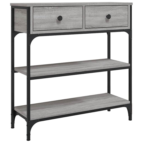 Vidaxl Console Table Grey Sonoma 72.5X25x75 Cm Engineered Wood Tables