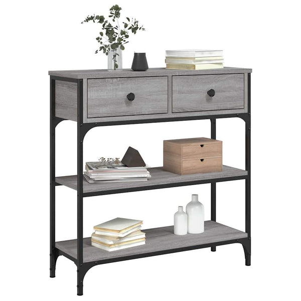 Vidaxl Console Table Grey Sonoma 72.5X25x75 Cm Engineered Wood Tables