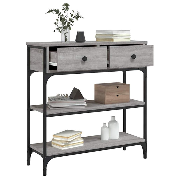 Vidaxl Console Table Grey Sonoma 72.5X25x75 Cm Engineered Wood Tables