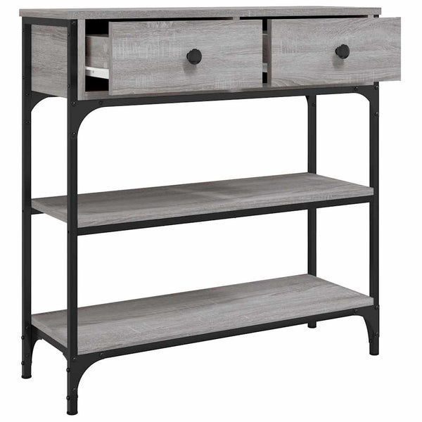 Vidaxl Console Table Grey Sonoma 72.5X25x75 Cm Engineered Wood Tables