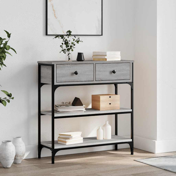Vidaxl Console Table Grey Sonoma 72.5X25x75 Cm Engineered Wood Tables