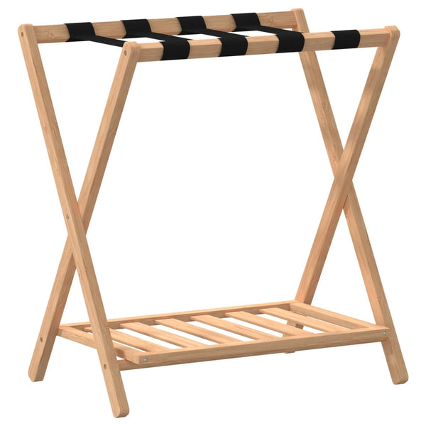Vidaxl Luggage Rack 68X38x58 Cm Bamboo Other Luggage