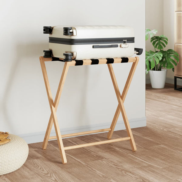 Vidaxl Luggage Rack 68.5X38x58 Cm Bamboo Other Luggage