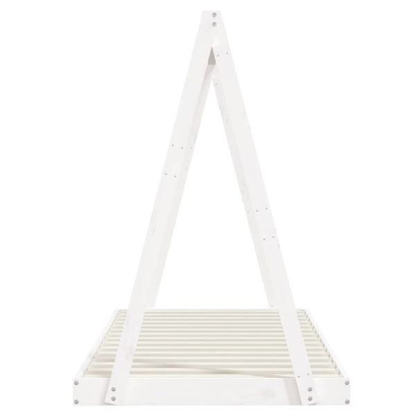 Vidaxl Kids Bed Frame White 90X190 Cm Solid Wood Pine Single Bed Frames