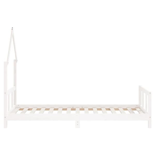 Single Bed Frames Kids Bed Frame White 92X187 Cm Single Solid Wood Pine