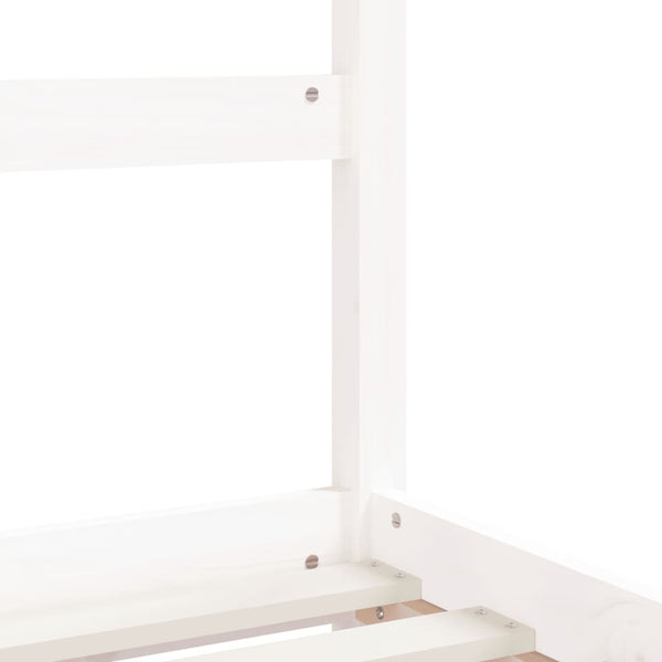 Single Bed Frames Kids Bed Frame White 92X187 Cm Single Solid Wood Pine