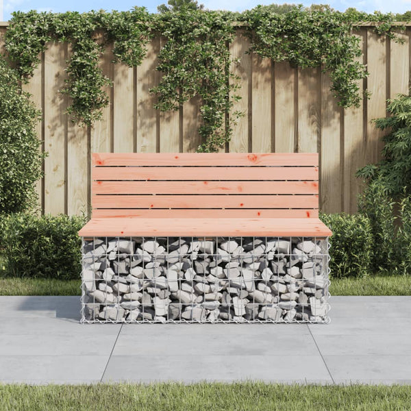 Patio Benches Garden Bench Gabion Design 103X70x65 Cm Solid Wood Douglas