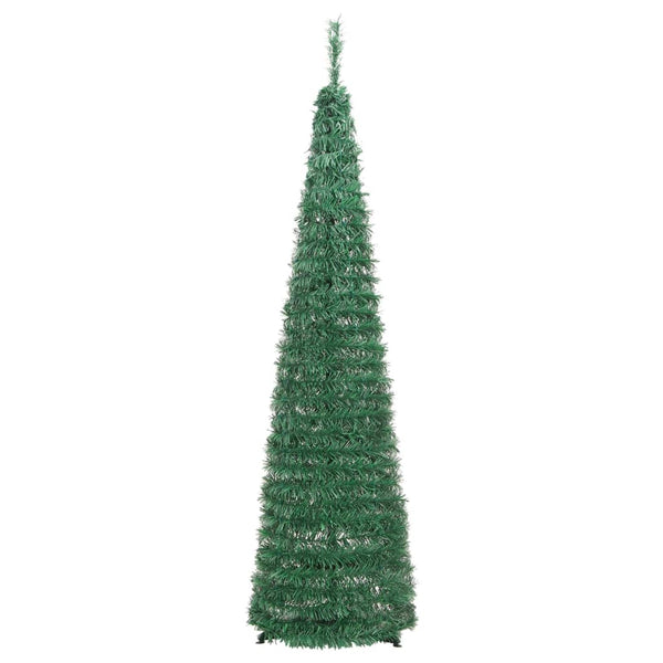 Vidaxl Artificial Christmas Tree Pop Up 50 Leds Green 120 Cm Seasonal Decorations