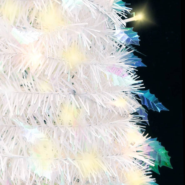 Vidaxl Artificial Christmas Tree Pop Up 50 Leds White 120 Cm Seasonal Decorations