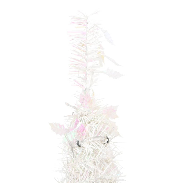 Vidaxl Artificial Christmas Tree Pop Up 50 Leds White 120 Cm Seasonal Decorations