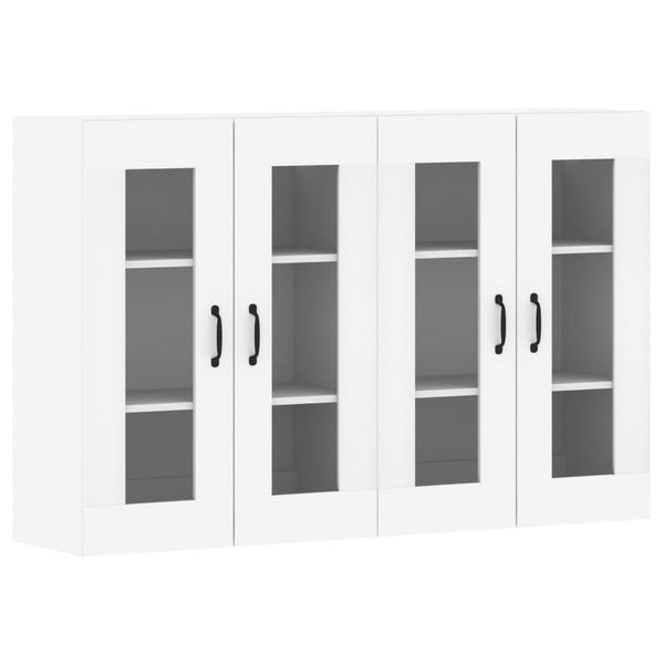 Vidaxl Wall Mounted Cabinets 2 Pcs White Engineered Wood Cabinets & Cupboards