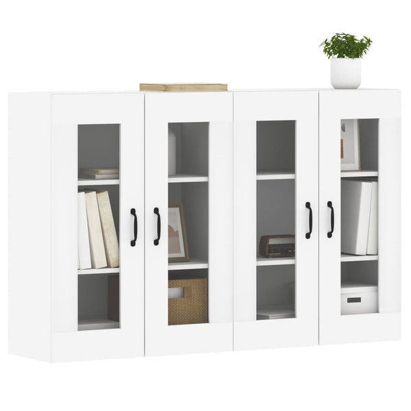 Vidaxl Wall Mounted Cabinets 2 Pcs White Engineered Wood Cabinets & Cupboards