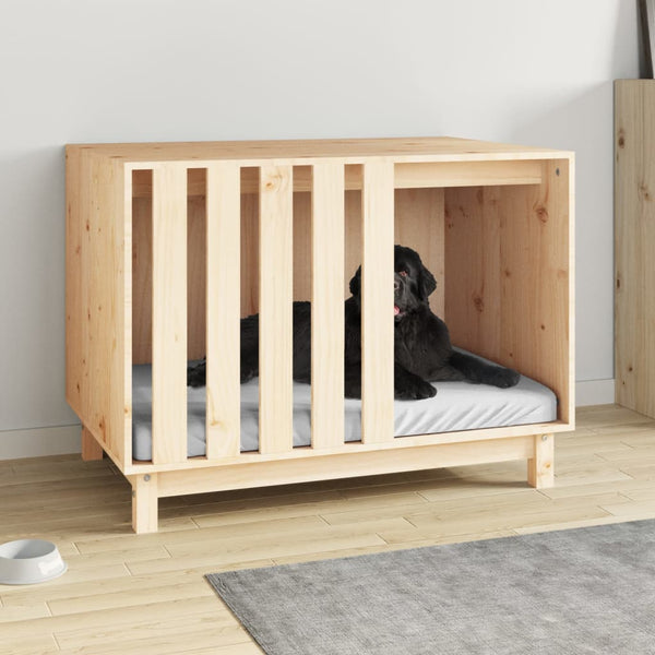 Dog House 90X60x67 Cm Solid Wood Pine Pet Beds