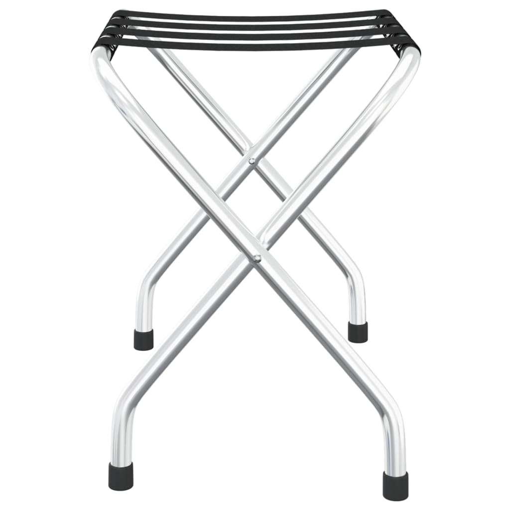 Luggage Rack Black And Silver 56X40x49 Cm Other Luggage