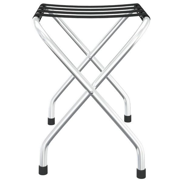 Luggage Rack Black And Silver 56X40x49 Cm Other Luggage