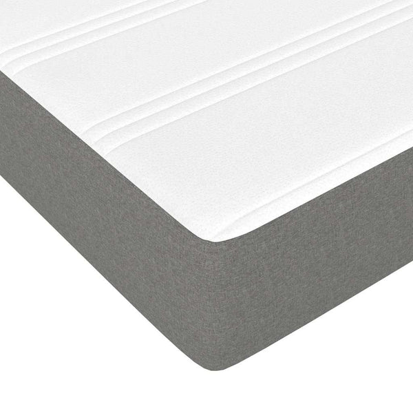 Vidaxl Box Spring Bed With Mattress Dark Grey 153X203 Cm Queen Size Fabric Queen Bed Frames