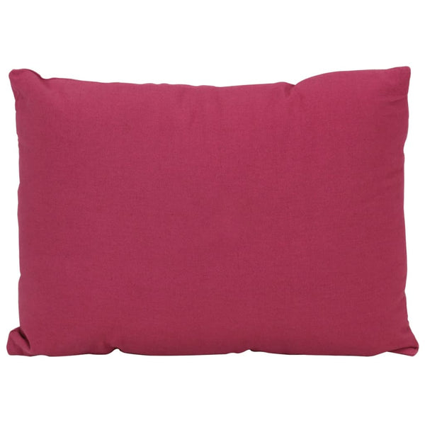 7 Piece Throw Pillow Set Pink Fabric Cushions & Decorative Pillows