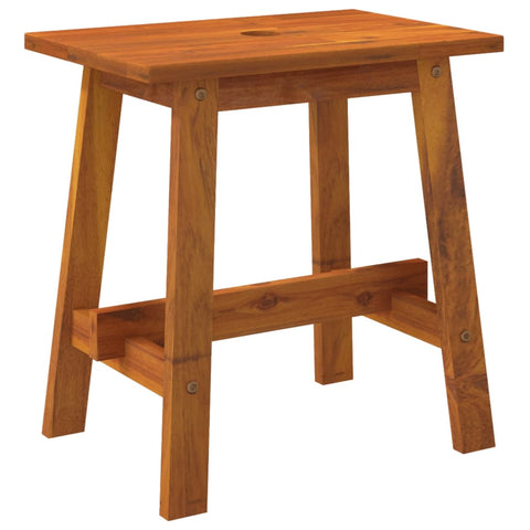 Stool 45X29x45 Cm Rectangular Solid Wood Acacia Benches Bar Stools