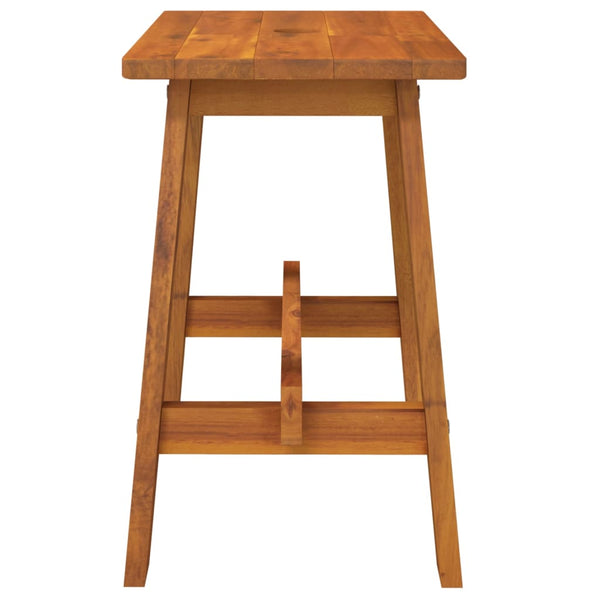 Stool 45X29x45 Cm Rectangular Solid Wood Acacia Benches Bar Stools