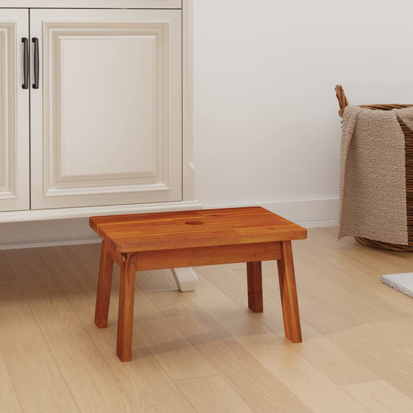 Vidaxl Step Stool 38X26x22 Cm Solid Wood Acacia Benches Bar Stools