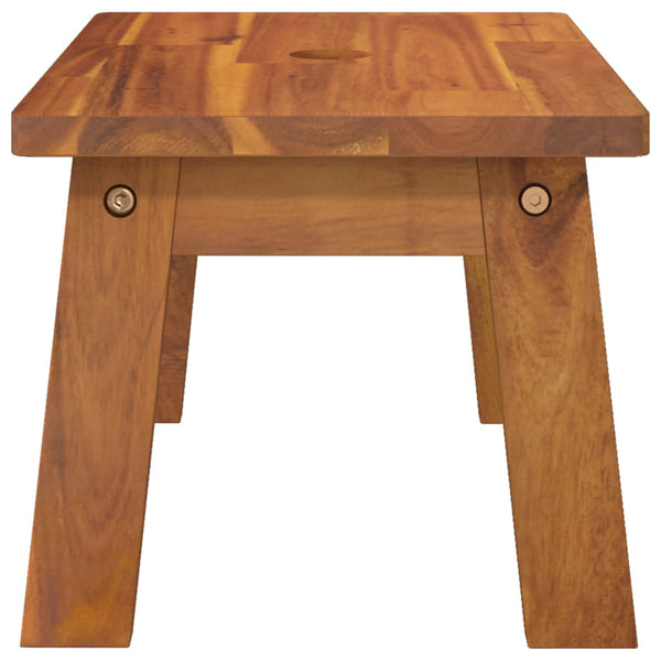 Vidaxl Step Stool 38X26x22 Cm Solid Wood Acacia Benches Bar Stools