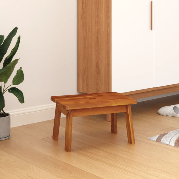 Vidaxl Step Stool 38X26x22 Cm Solid Wood Acacia Benches Bar Stools