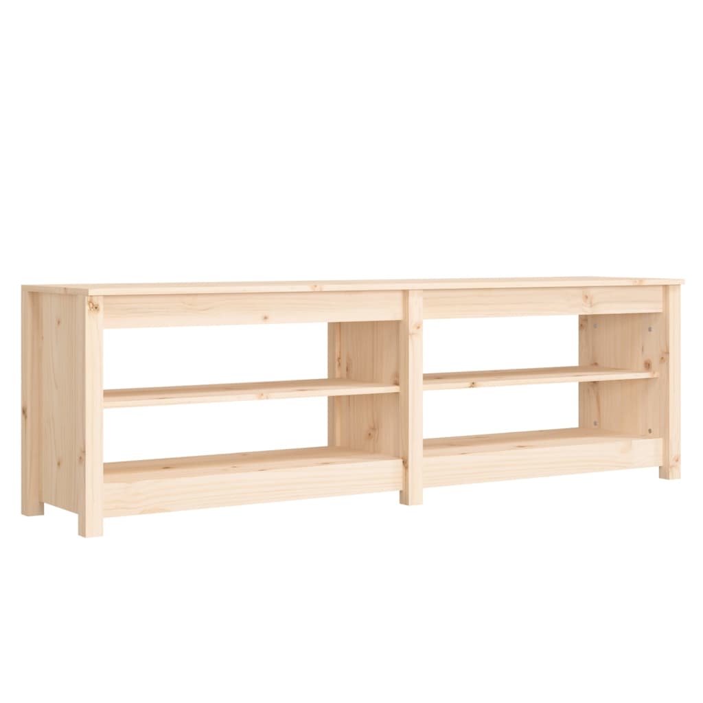 Shoe Bench 160X36.5X50 Cm Solid Wood Pine Shoe Organisers