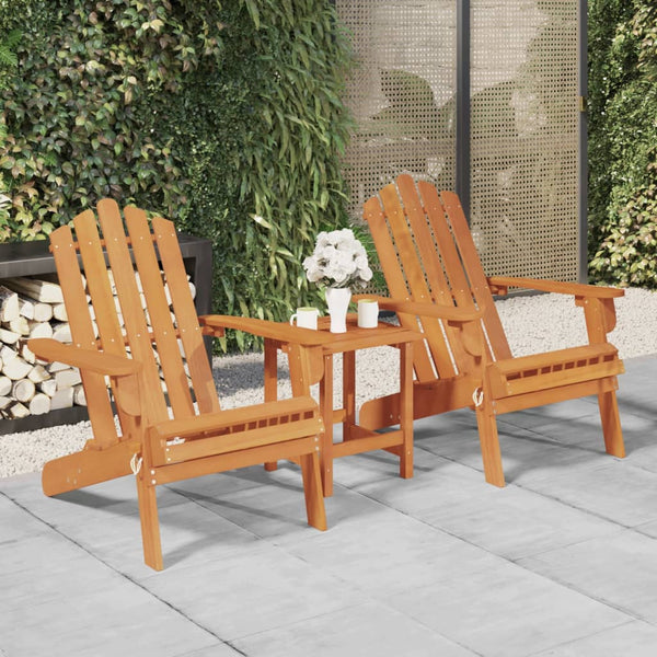 Garden Adirondack Chairs 2 Pcs Solid Wood Acacia Patio Chairs